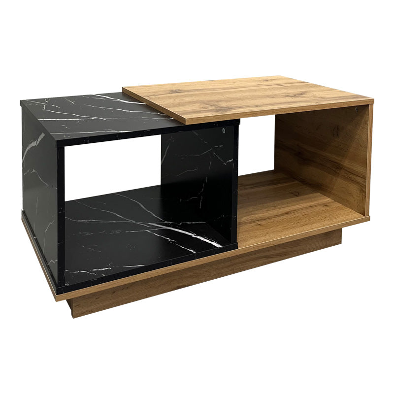 Холна маса Fetix в черен мрамор-сонома нюанс 90x45x45см