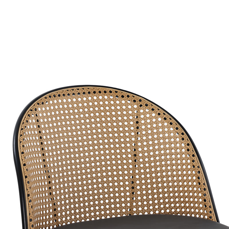 Бар стол Kace естествен-черен -антрацит цвят 43x55x102см