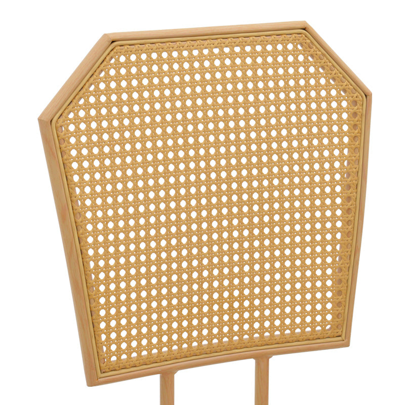 Бар стол Camilla i пе ратан естествена дамаска естествен-метал в естествен цвят 47.5x58x117см