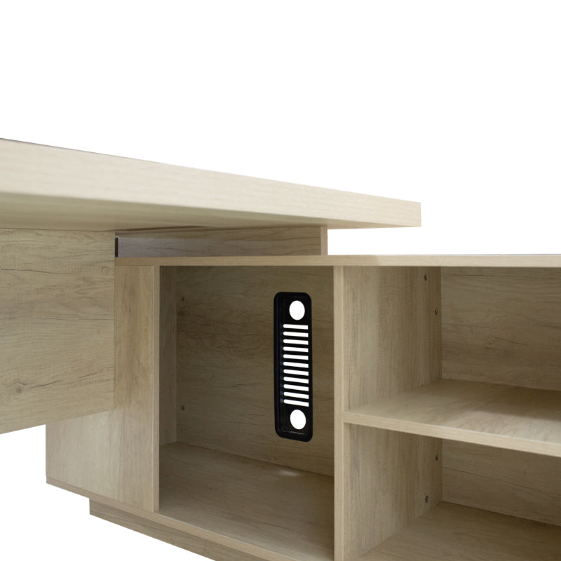 Реверсивно професионално работно бюро Minimal от в естествен нюанс 200x170x75 см.