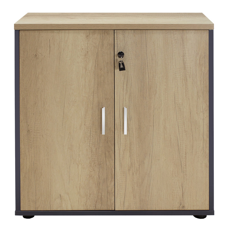 Офис шкаф Lotus в дъб - цвят естествен-антрацит 80x40x80см