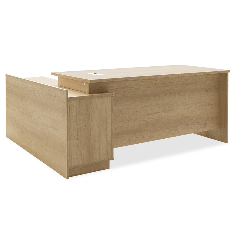 Работно бюро професионално Amazon десен ъгъл цвят сонома 180х160х76см