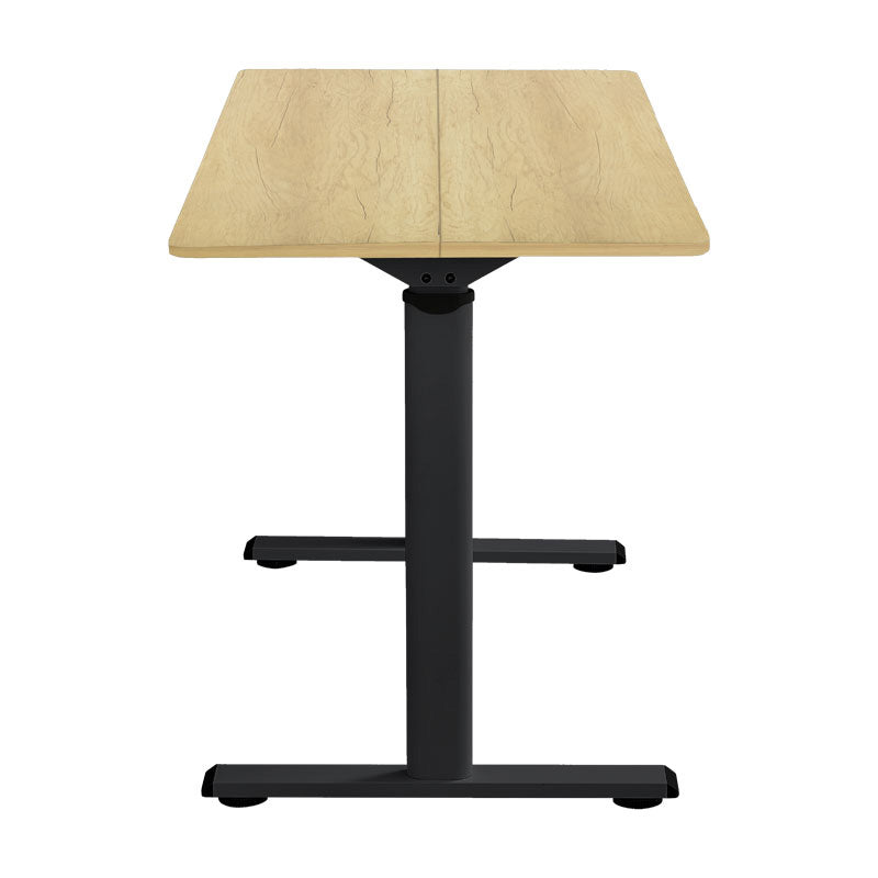 Работно бюро с регулируема височина Karla сонома-черен цвят 120x60x72/115см