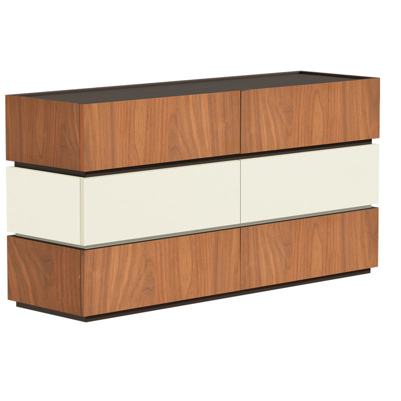 МДФ скрин Sonlen в орех-бежов нюанс 120x40x72см