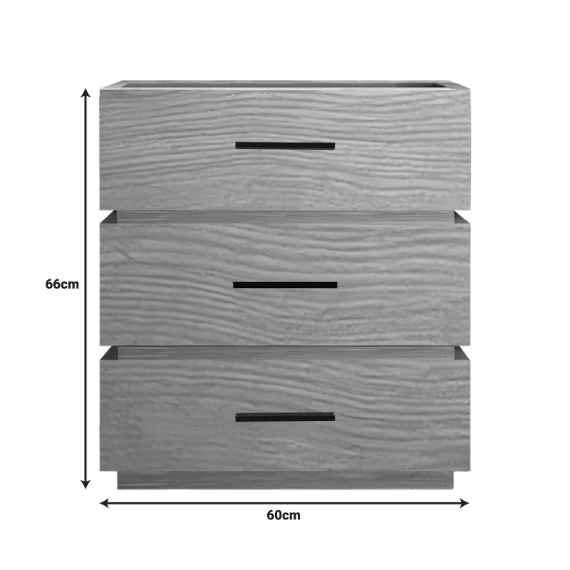 МДФ нощно шкафче Sonlen в цвят дъб 60x40x66см