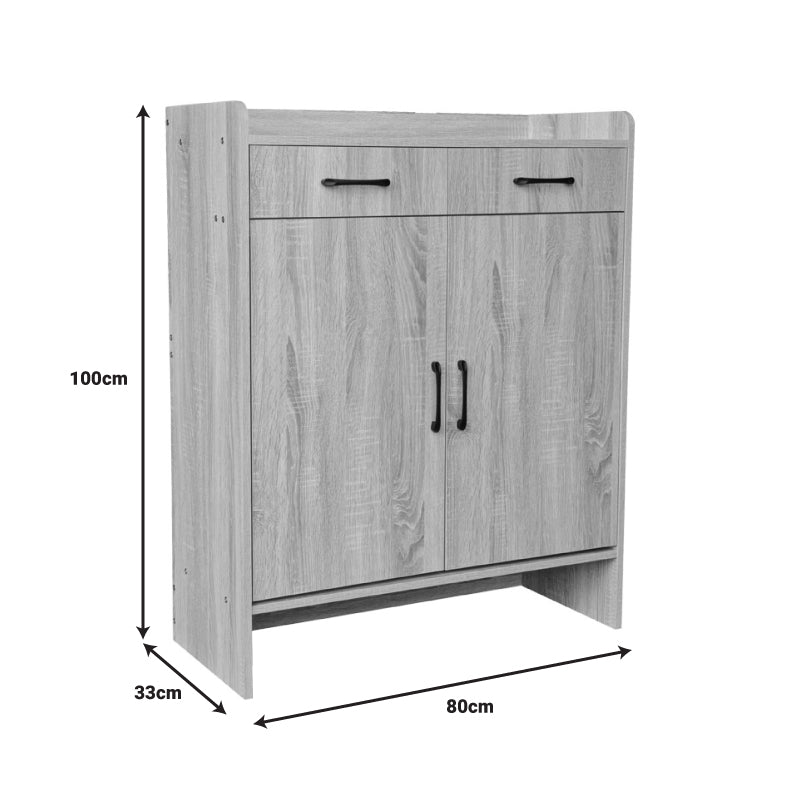 Шкаф за обувки Gazen естествен цвят 80x33x100см