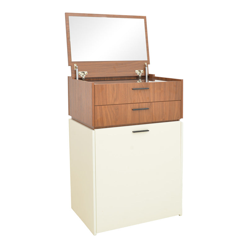 Тоалетка Sonlen в цвят орех-крем 60x45x130см