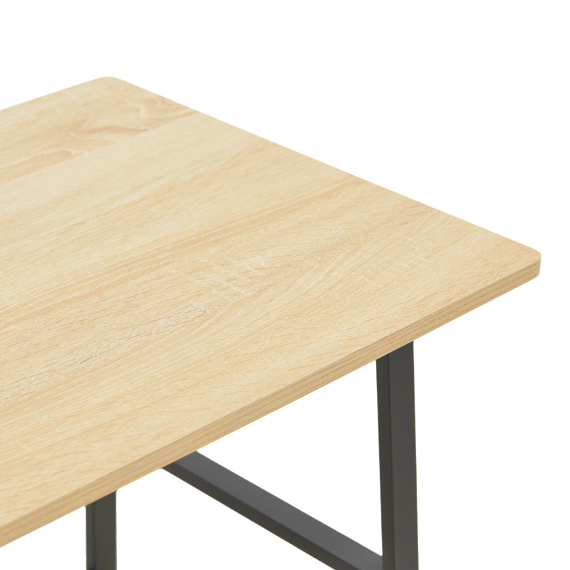 Учебно бюро Ferje с рафтове мдф в естествено-черен цвят 100x48x75см