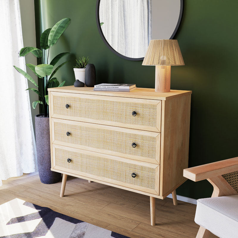 Скрин с 3 чекмеджета Oslo sonoma 90x39x79см