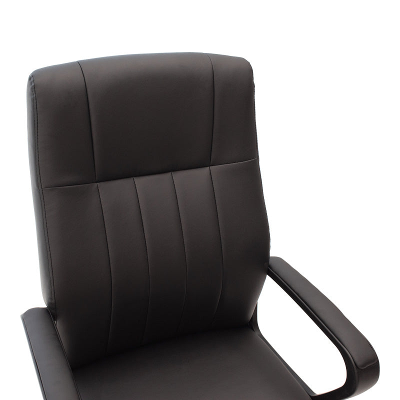 Мениджърски офис стол Roby с PU в черен цвят