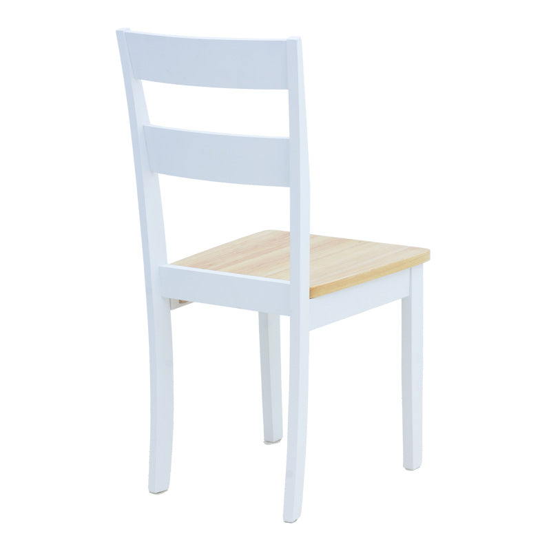 Стол Йорк в бяло-натурален нюанс 39.5x47.5x89см