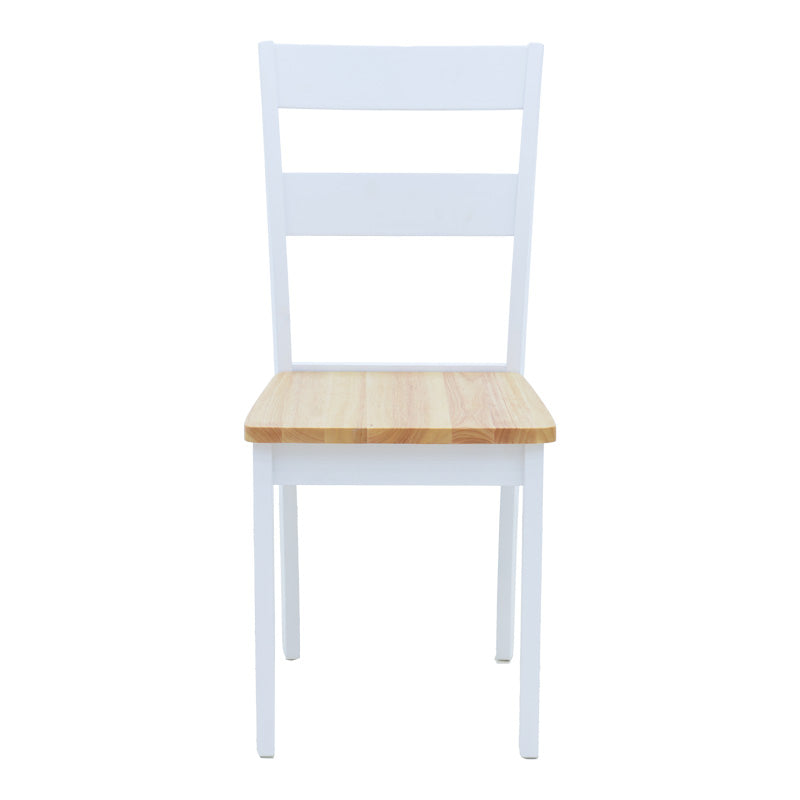 Стол Йорк в бяло-натурален нюанс 39.5x47.5x89см