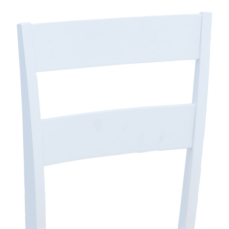 Стол Йорк в бяло-натурален нюанс 39.5x47.5x89см