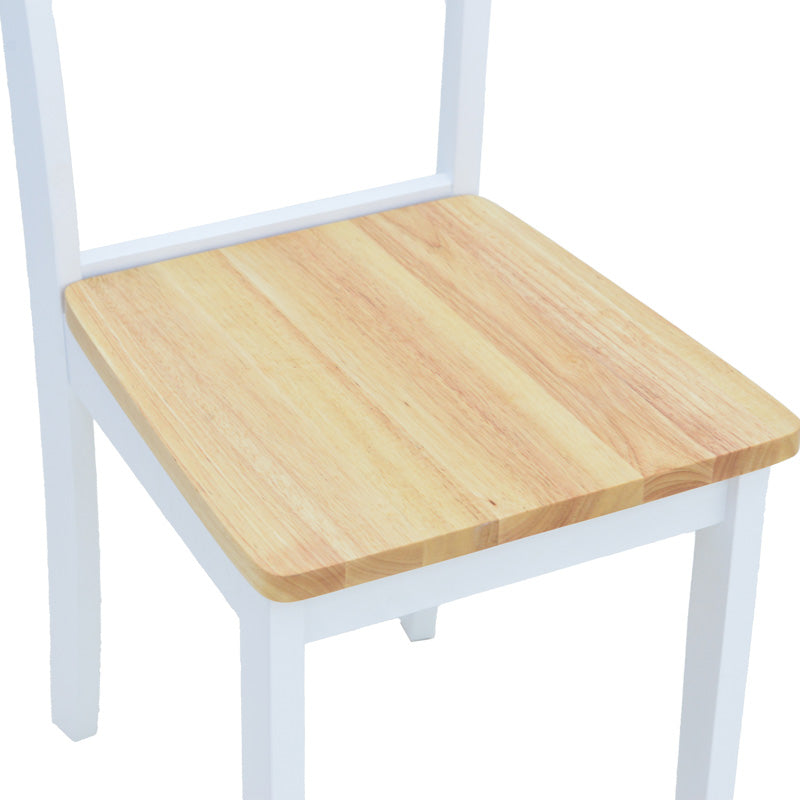 Стол Йорк в бяло-натурален нюанс 39.5x47.5x89см