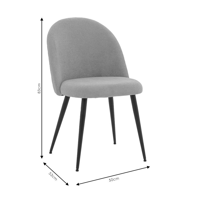 Стол Грация кадифе жълто-черни метални крака