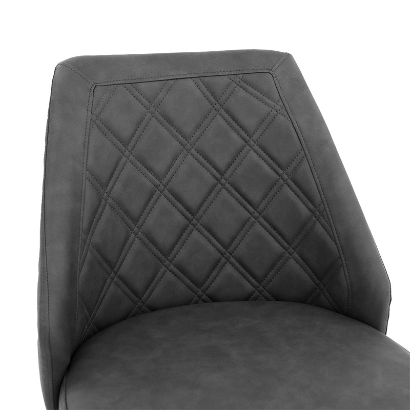 Бар стол Inflame антрацит-черен цвят