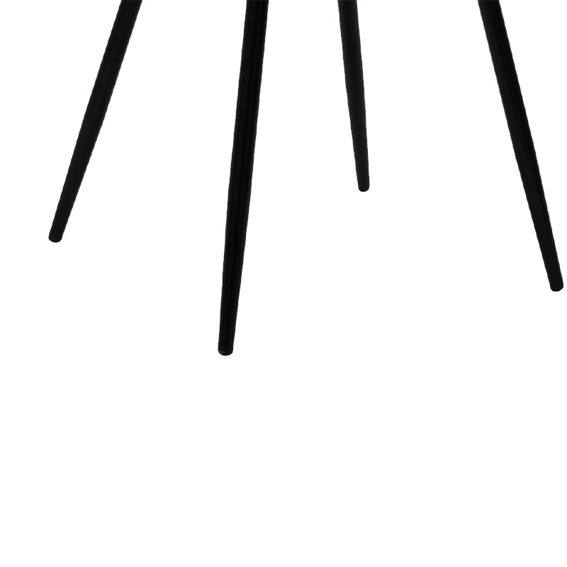 Стол Giselle черно кадифено-черен крак