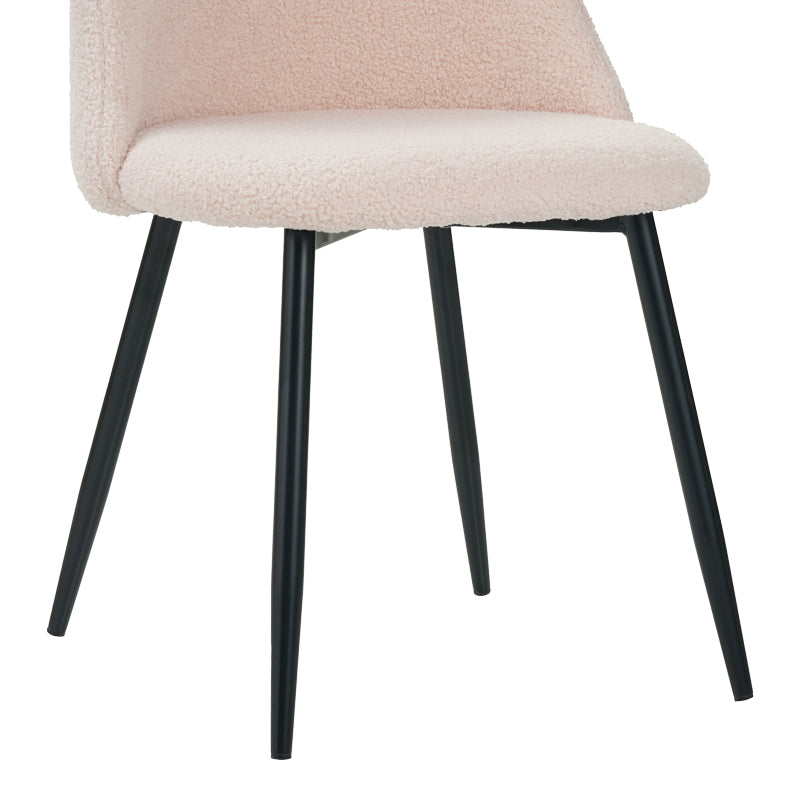 Стол Giselle плат букле в бежов нюанс 51x52x82см