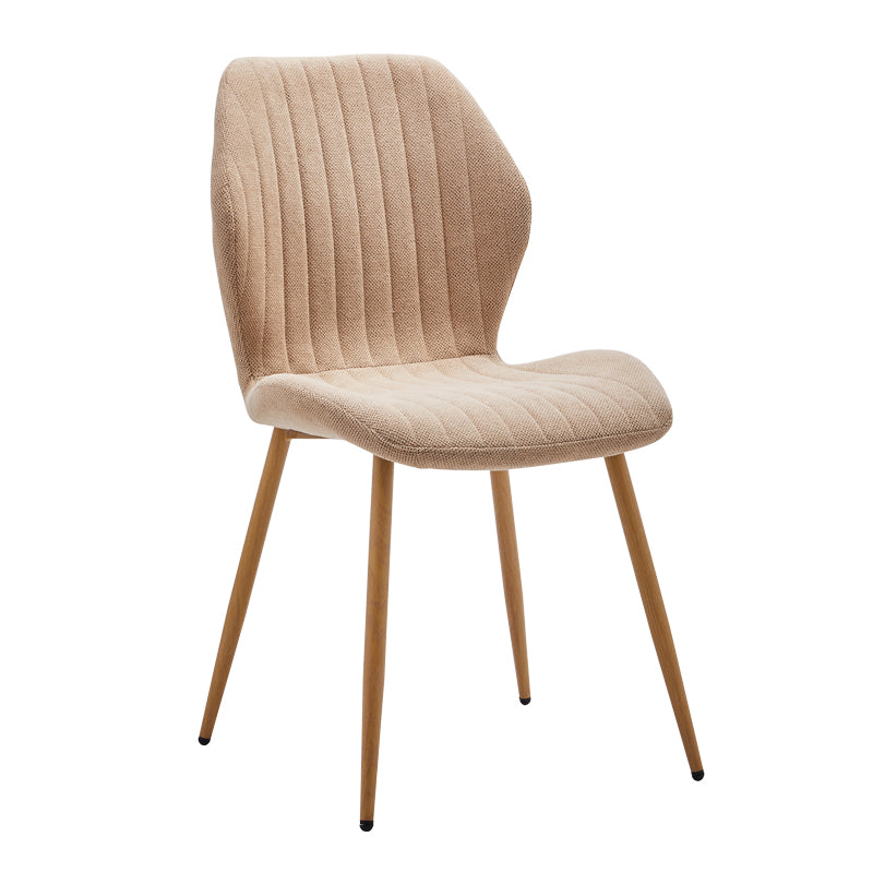 Стол Fersity бежов дамаска-естествен метален крак 48x56.5x85.5xm