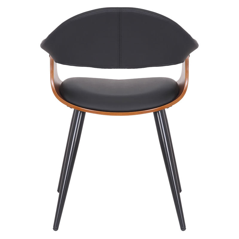 Фотьойл Austen PU черен крак орех