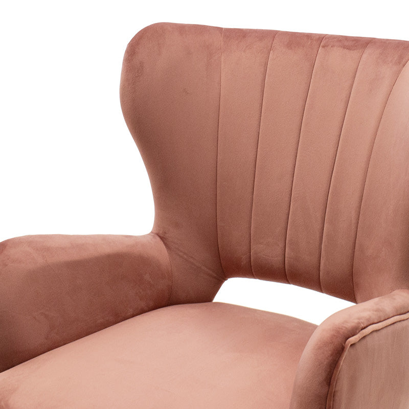 Фотьойл Lark в кадифе от гнила ябълка 65x74x90см