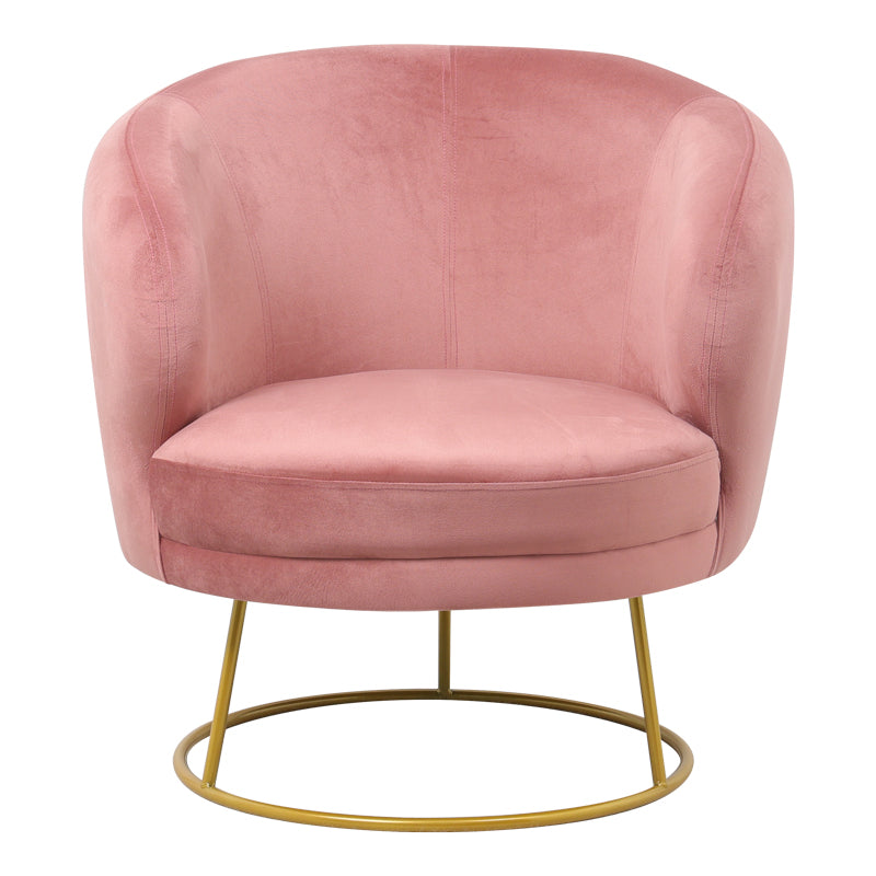 Фотьойл Rony кадифе гнила ябълка-златен метален крак 78x75x82см