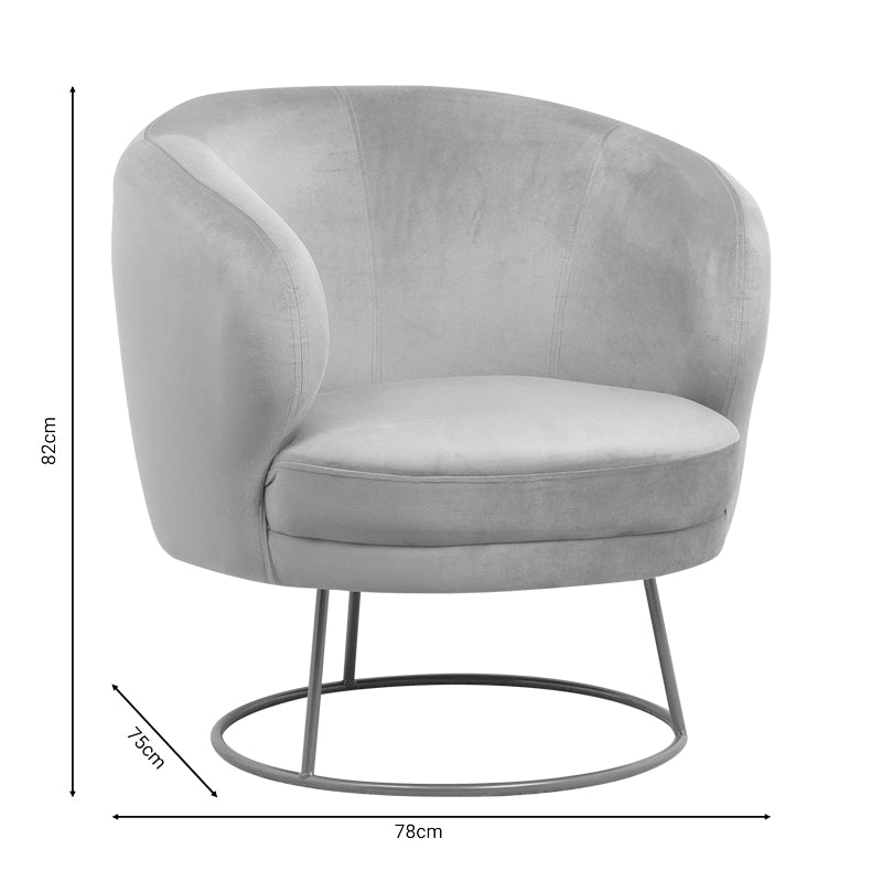 Фотьойл Rony кадифе гнила ябълка-златен метален крак 78x75x82см