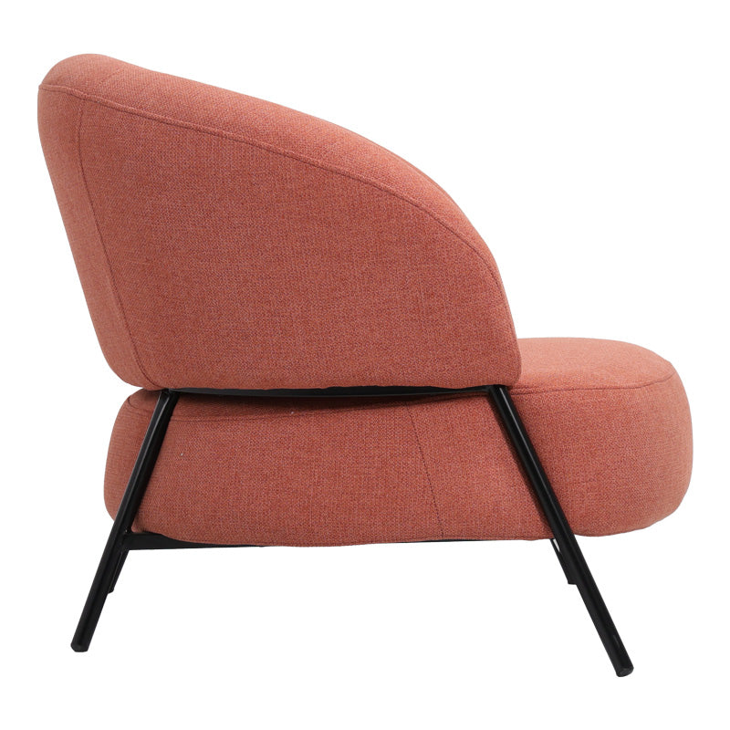 Фотьойл Jennie плат теракота с черни метални крака 84x84x71.5cm