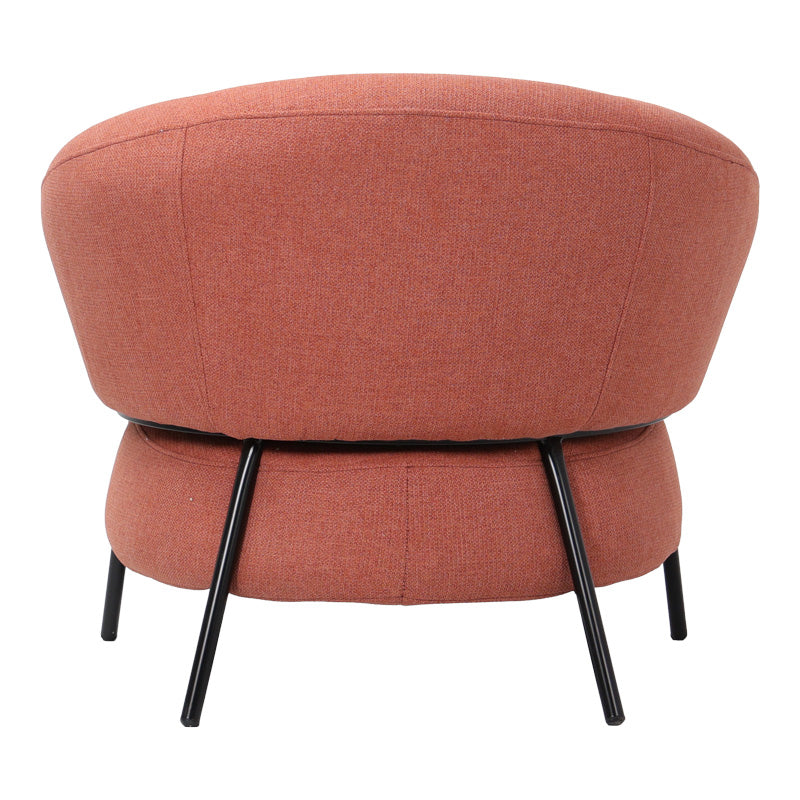 Фотьойл Jennie плат теракота с черни метални крака 84x84x71.5cm