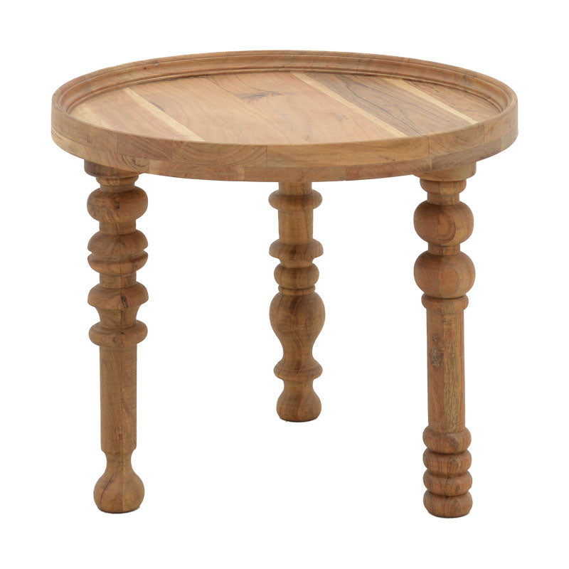 Комплект помощни маси 2бр Kelly масив натурално акациево дърво