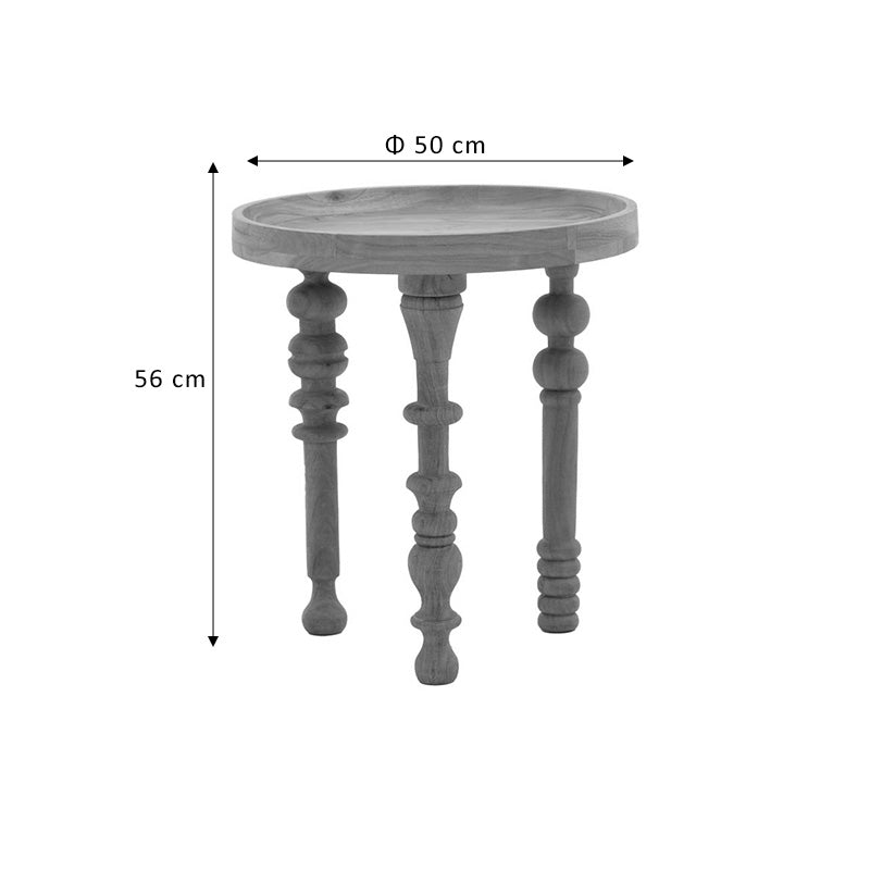 Комплект помощни маси 2бр Kelly масив натурално акациево дърво