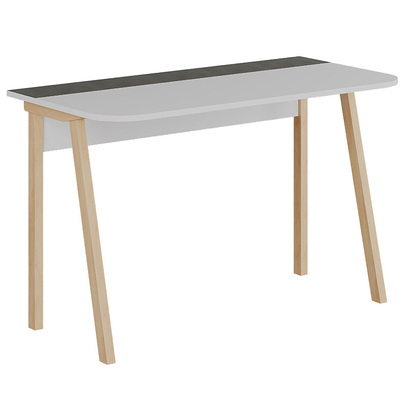 Учебно бюро Мalia в бяло-натурално-тъмно сиво античен цвят 120x60.5x75см