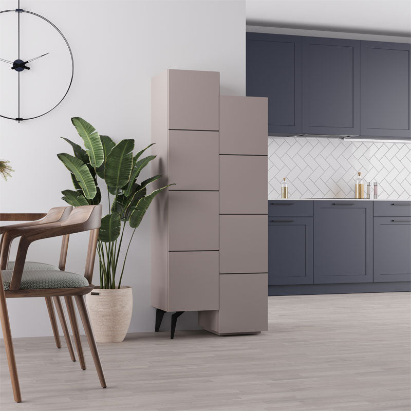 Многофункционален шкаф Romane шкаф мока 62.2x37.4x155.4cm