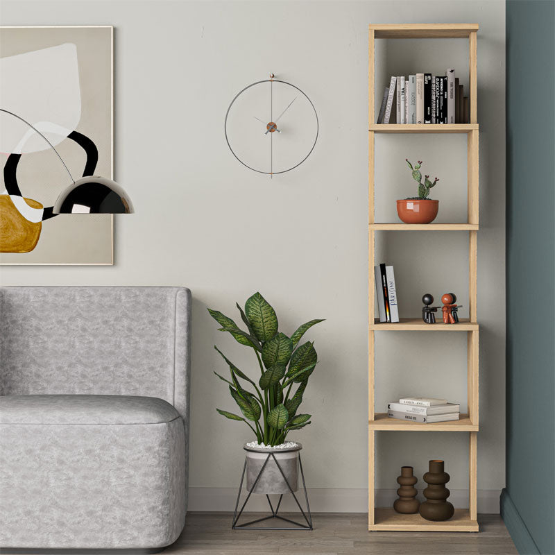 Етажерка - Колона Piri дъб меламин 35x30x161см