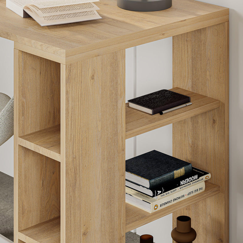 Работна маса Colmar в цвят дъб 140x60x75см