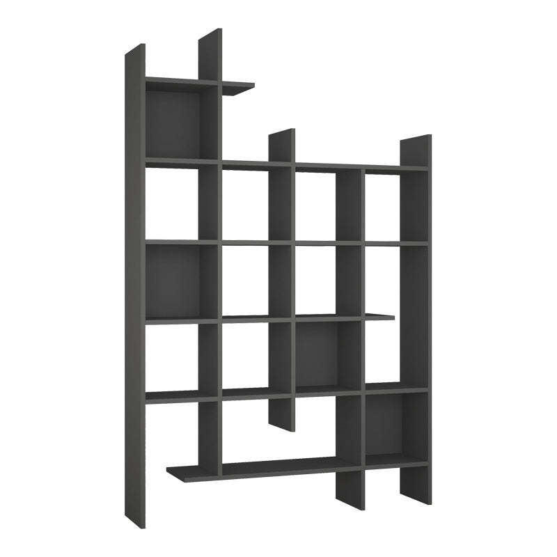 Библиотека Мanco в тъмно сив цвят 122x25.5x188см