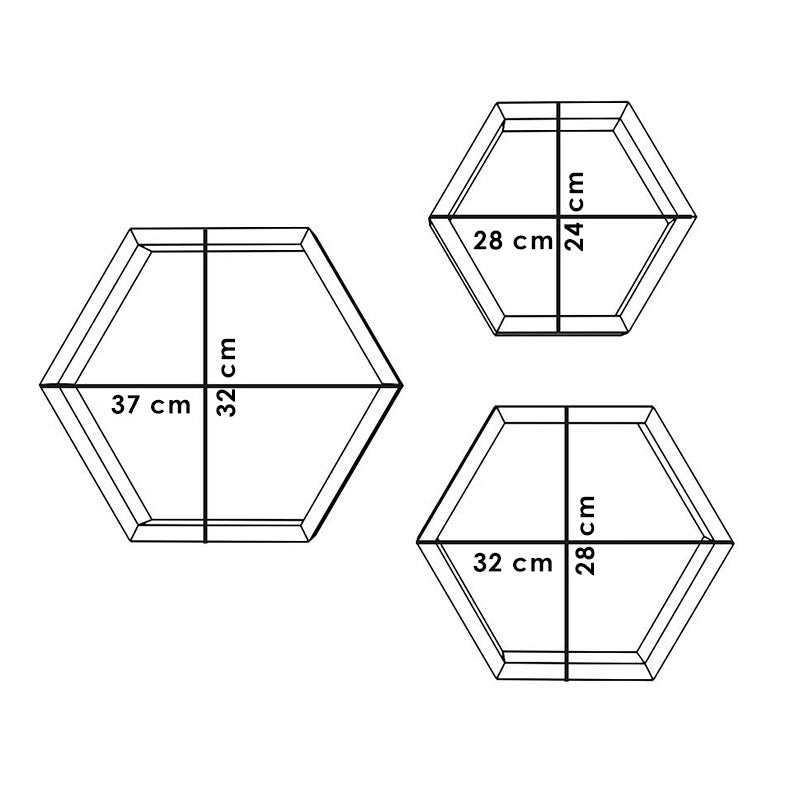 Стенен рафт Valis орех 37x9x32см