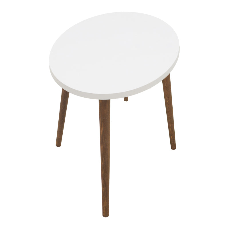 Холна маса Barton бял-кафяв цвят 90x45x40см