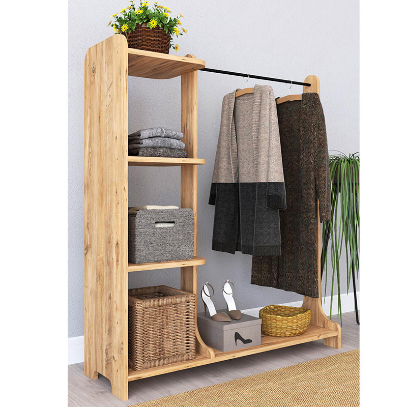 Мебели за антре Renesme светъл орех 106x35x128см