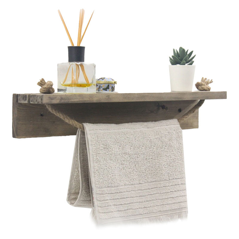 Стенен рафт Sidra орех цвят 50x9x10см