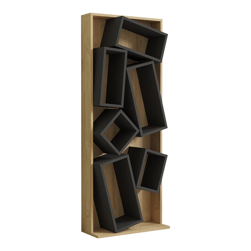 Библиотека Jamey natural-тъмно сива 60x24x153,6см