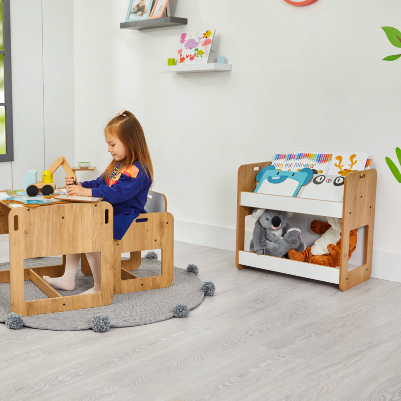 Рафт Dovere естествен- бял мдф 56x34x55см