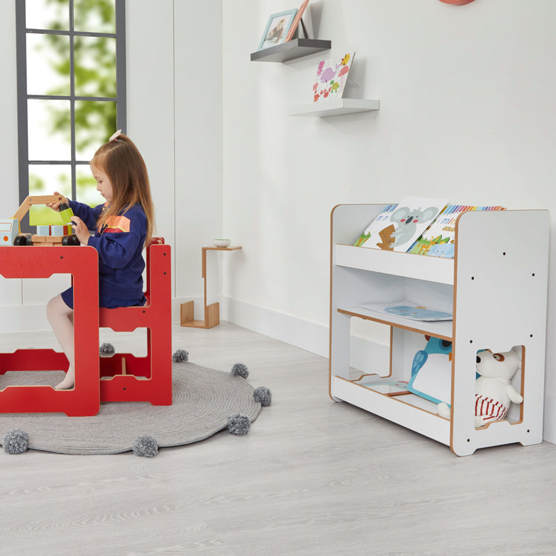 Рафт Чайка бял мдф 57x34x70см