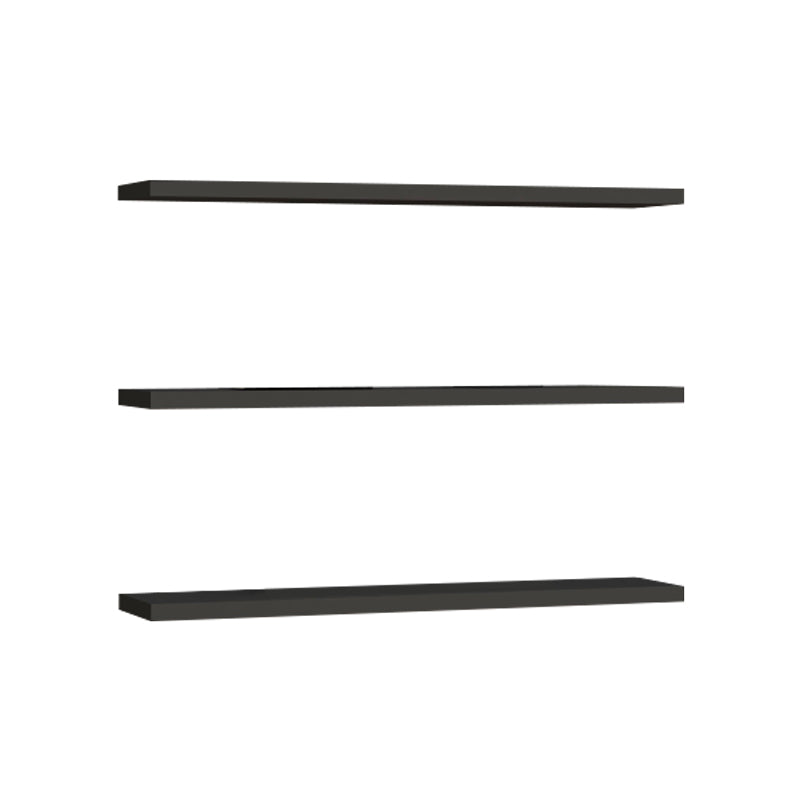 Комплект стенни рафтове Edna от 3 броя меламин в цвят антрацит 60x14,5x1,8 см
