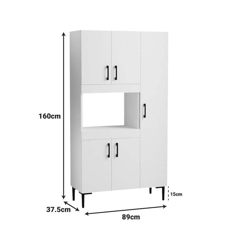 Кухненски шкафове Defne в бяло 89x37.5x160см