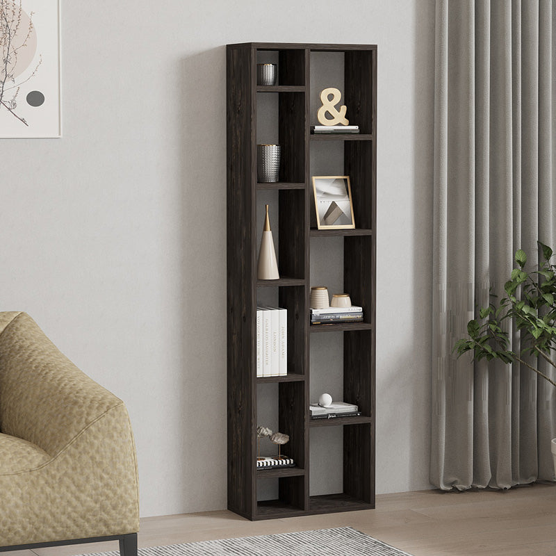 Библиотека Minicu цвят тъмен орех 44,4x19,6x150 см