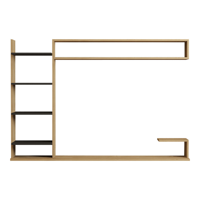 Стенен тв шкаф Dilan цвят дъб-антрацит 180x29.60x121.80cm