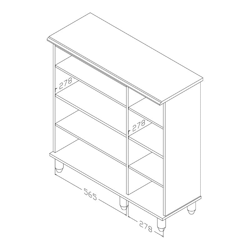 Шкаф за обувки SANTΟ 16 чифта венге 89.5x34.5x91.5cm