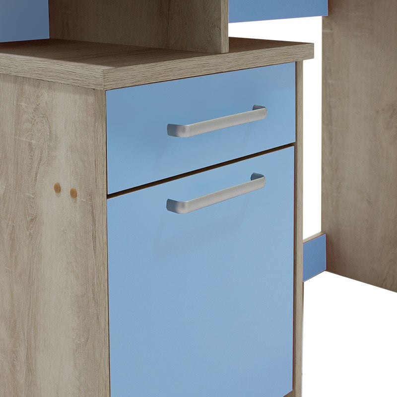 Детско работно бюро Looney castillo-синьо 100x55x75см