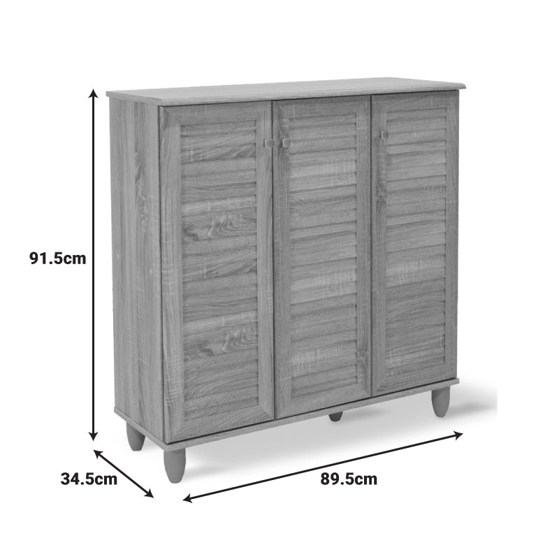 Шкаф за обувки SANTΟ 16 чифта орех 89.5x34.5x91.5cm